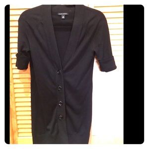 Banana Republic Long Short Sleeve Cardigan Black